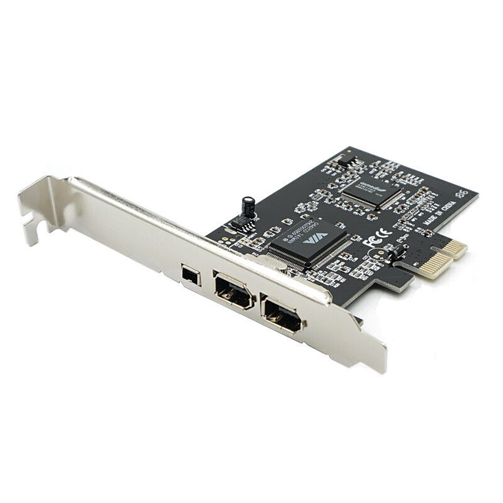 New 3 Ports PCI Express 1X to External IEEE 1394 Firewire Expansion Card