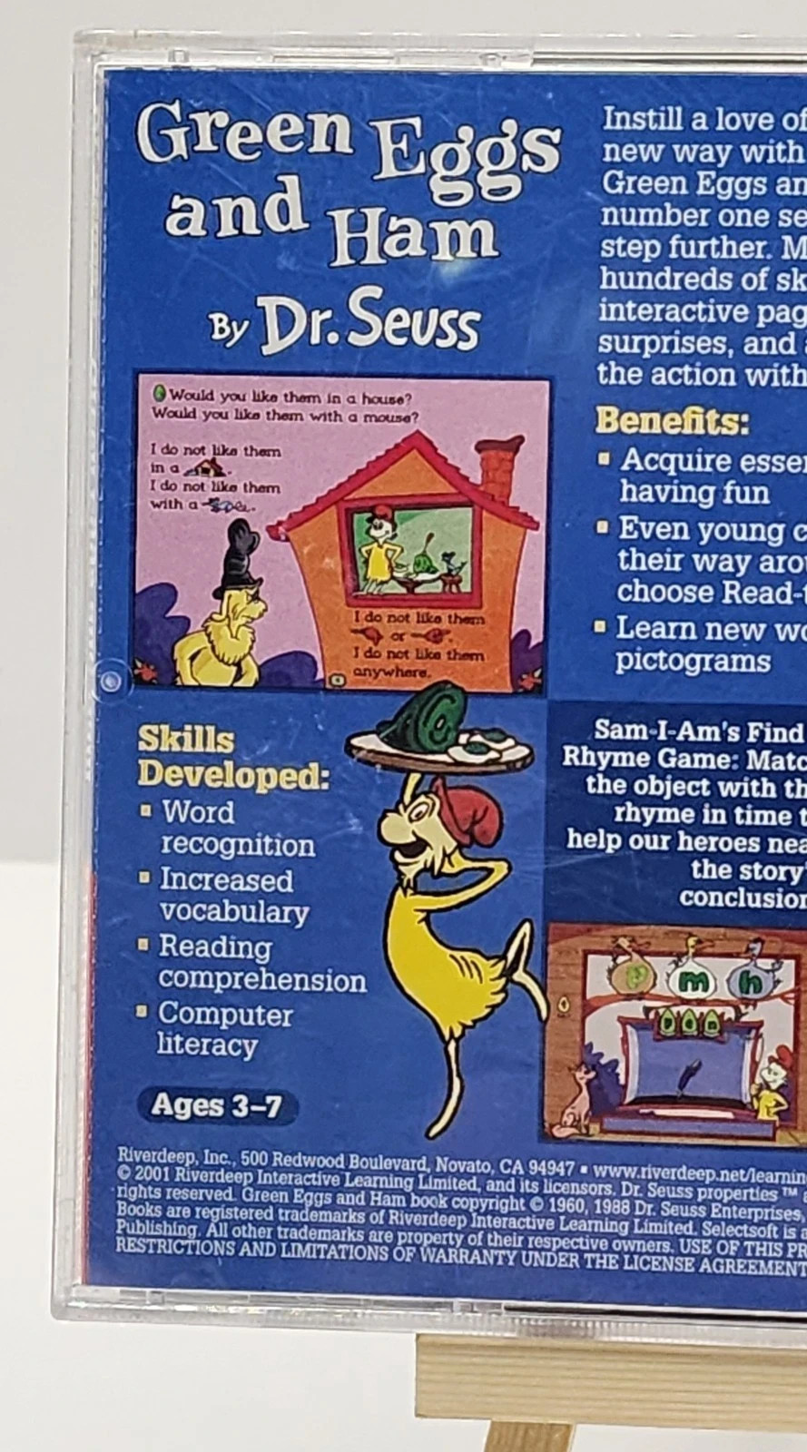 Dr. Seuss Green Eggs and Ham PC Mac CD-ROM Living Books Learning Company