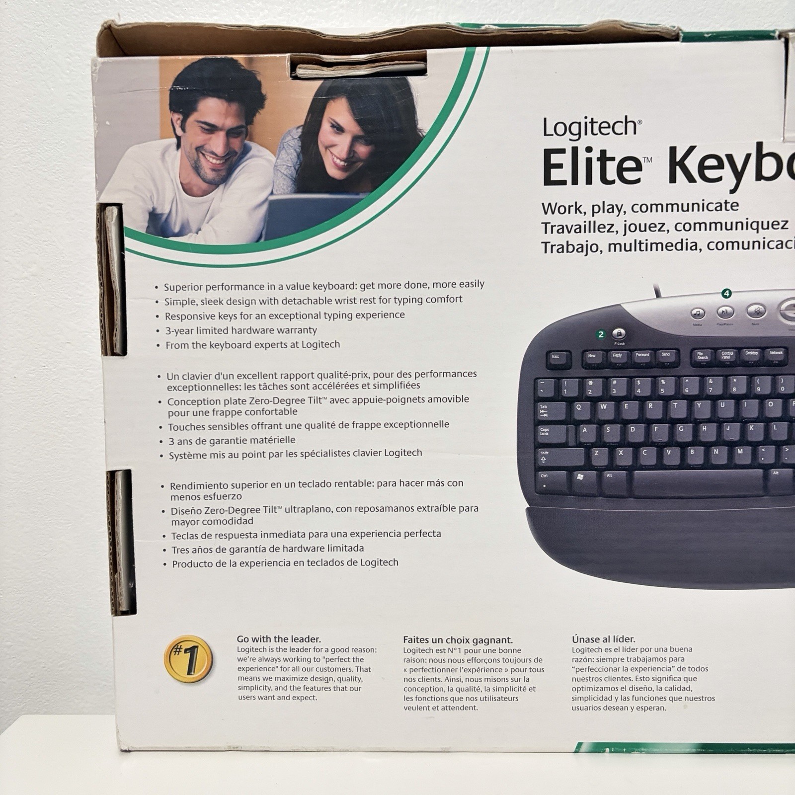 Logitech Elite Keyboard LE Black Silver Wired PS/2 Multimedia 967487-0403