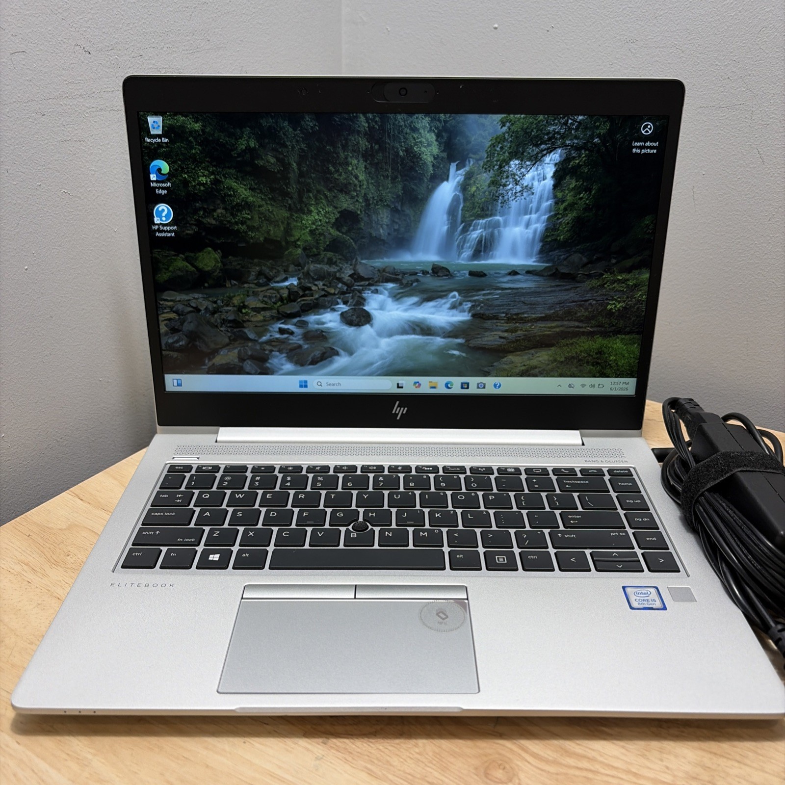 HP Elitebook 840 G6 Core i5-8265U @1.60GHz, 8GB , 256GB SSD, WCam Win 11 Cord