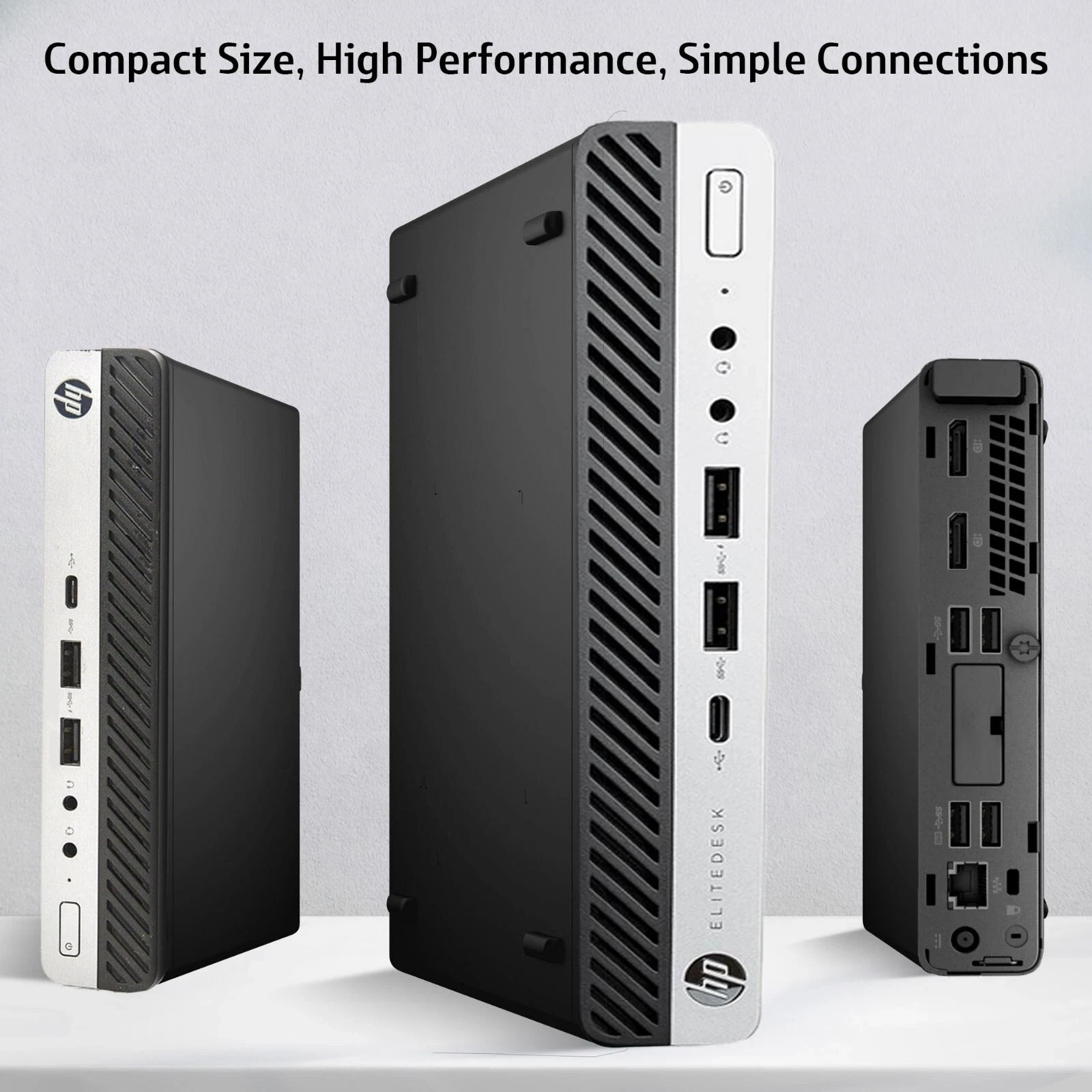 HP Tiny PC G3 Desktop Computer Intel i3-6100T 8GB Ram 128GB SDD Wi-Fi Windows 11