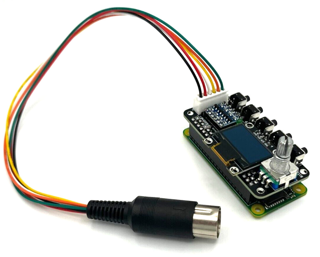 Commodore 1541 Emulator PI1541 HAT with ROTARY, OLED screen, USA Seller!