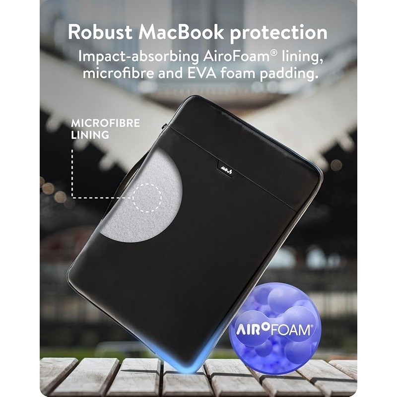 Durable AiroFoam MacBook Sleeve Water Dust Resistant Soft Case Laptops New