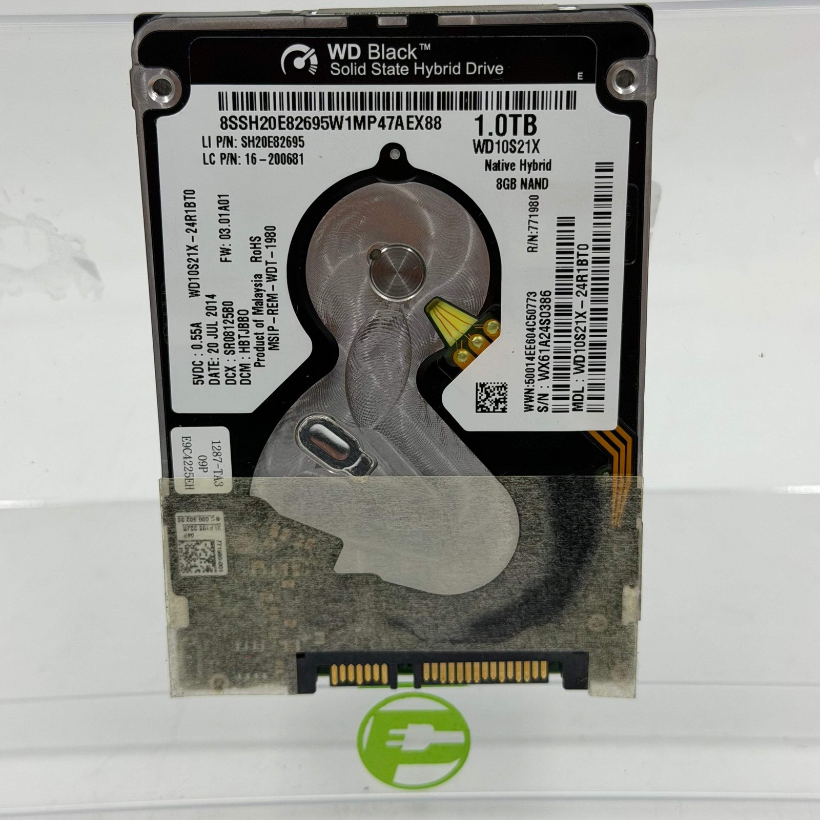 Western Digital 2.5″ WD Black Slim Solid State Hybrid Drive 1TB SATA WD10S21X