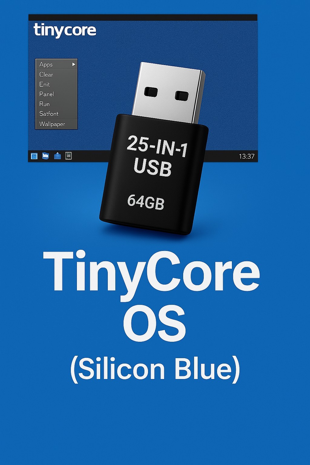 25-in-1 OS USB 128GB Bootable Linux Pack, Arch, AntiX, Fedora, Mint, Zorin, Kali