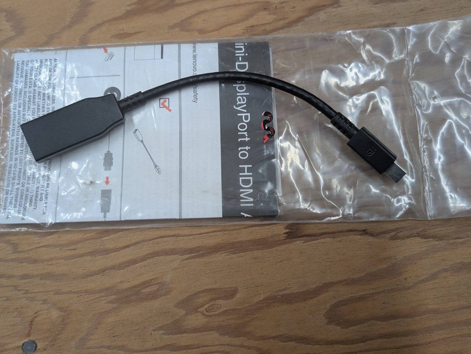 Genuine Lenovo Mini-DisplayPort To HDMI Adapter 0B47089 Factory Sealed NEW