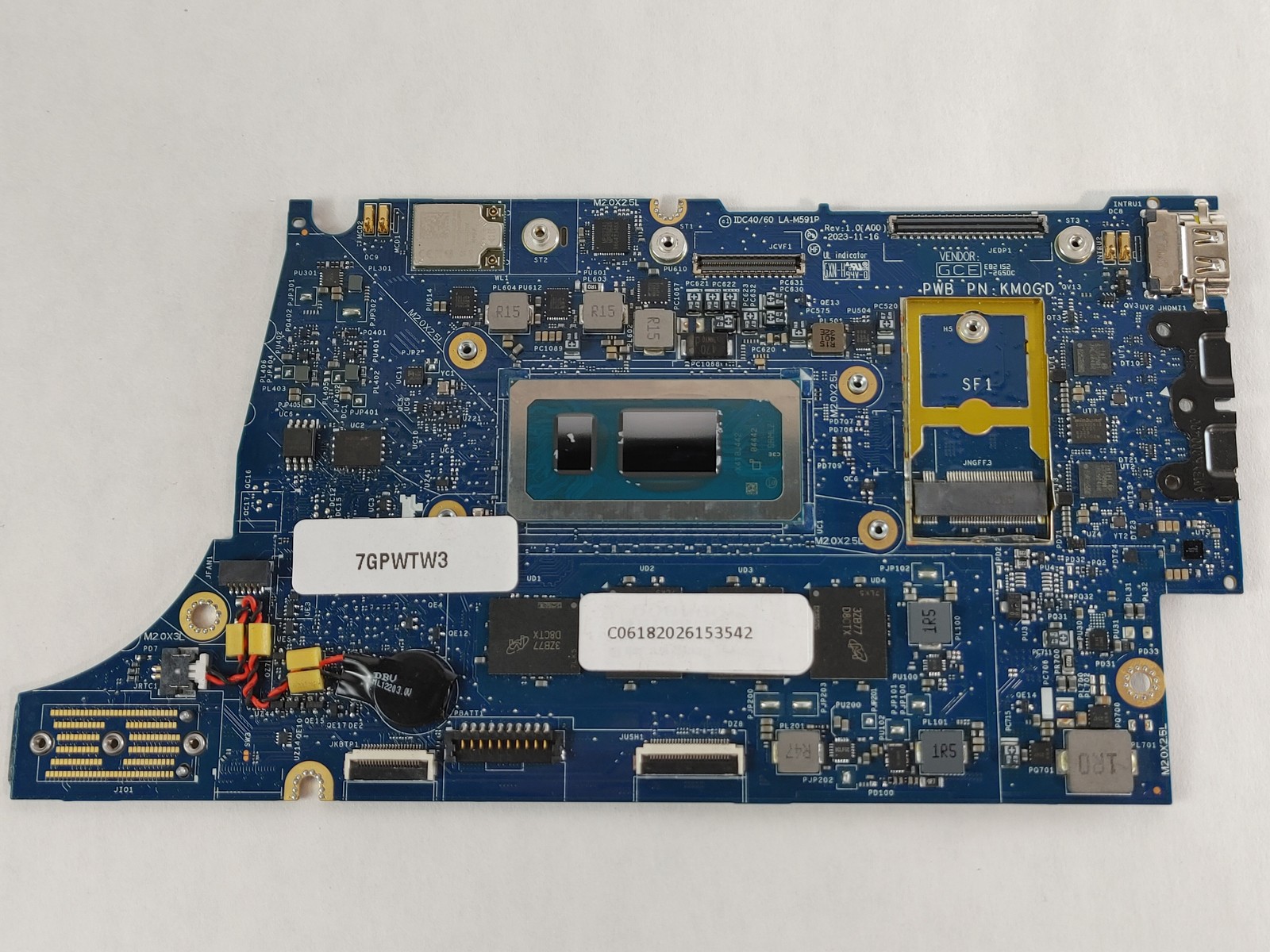 Dell Latitude 7640 Core i5-1345U 1.60 GHz 16 GB LPDDR5 Motherboard 2K0Y8