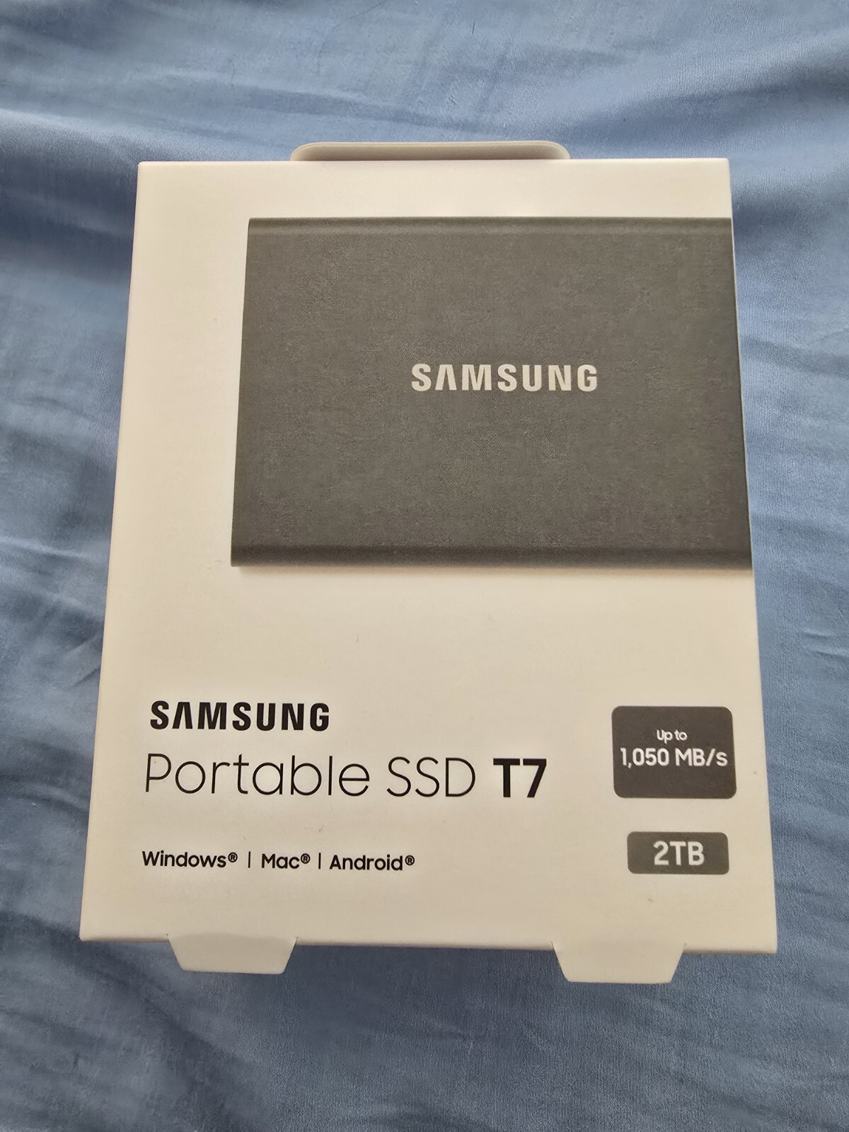 Samsung T7 2TB External SSD Drive Type C 1050MB/s USB 3.2 Gen2 Titan Gray