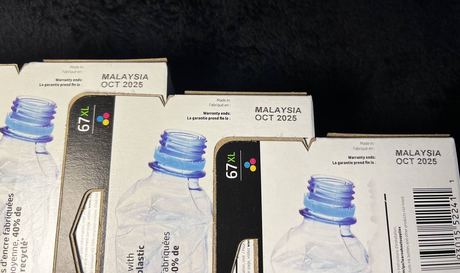 HP 67XL Ink Cartridges – Tri-color 3YM58AN Set Of 3, New Unopened Boxes.