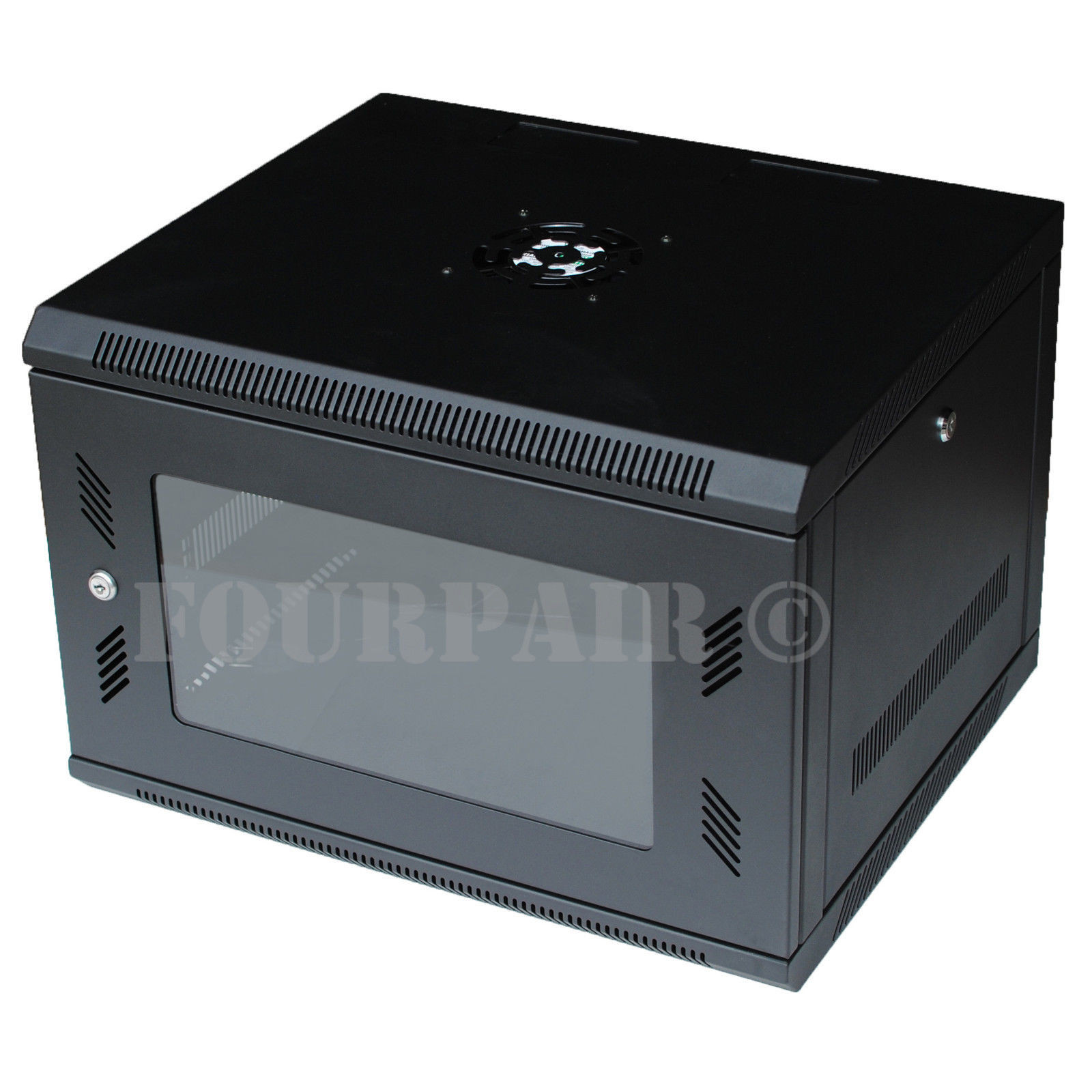 6U IT Wall Mount Network Server Data Cabinet Rack Locking Lock & Key – 24″ Deep