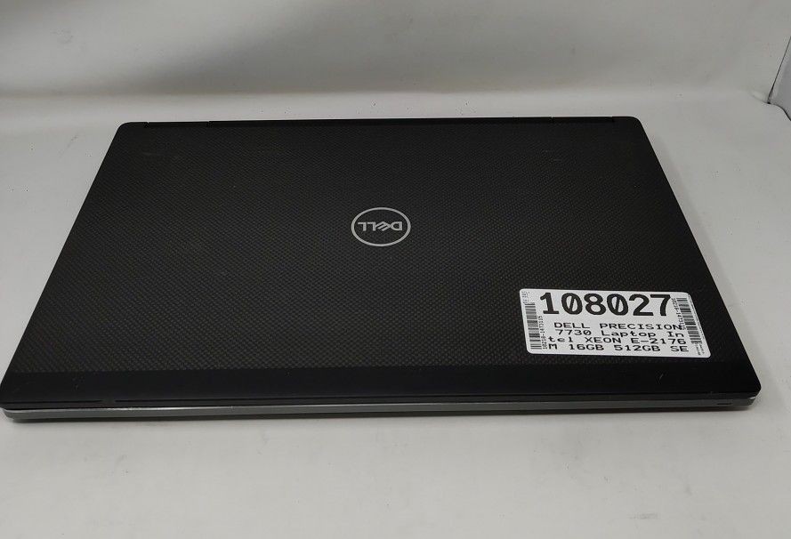 DELL PRECISION 7730 Laptop Intel XEON E-2176M 16GB 512GB SEE NOTES