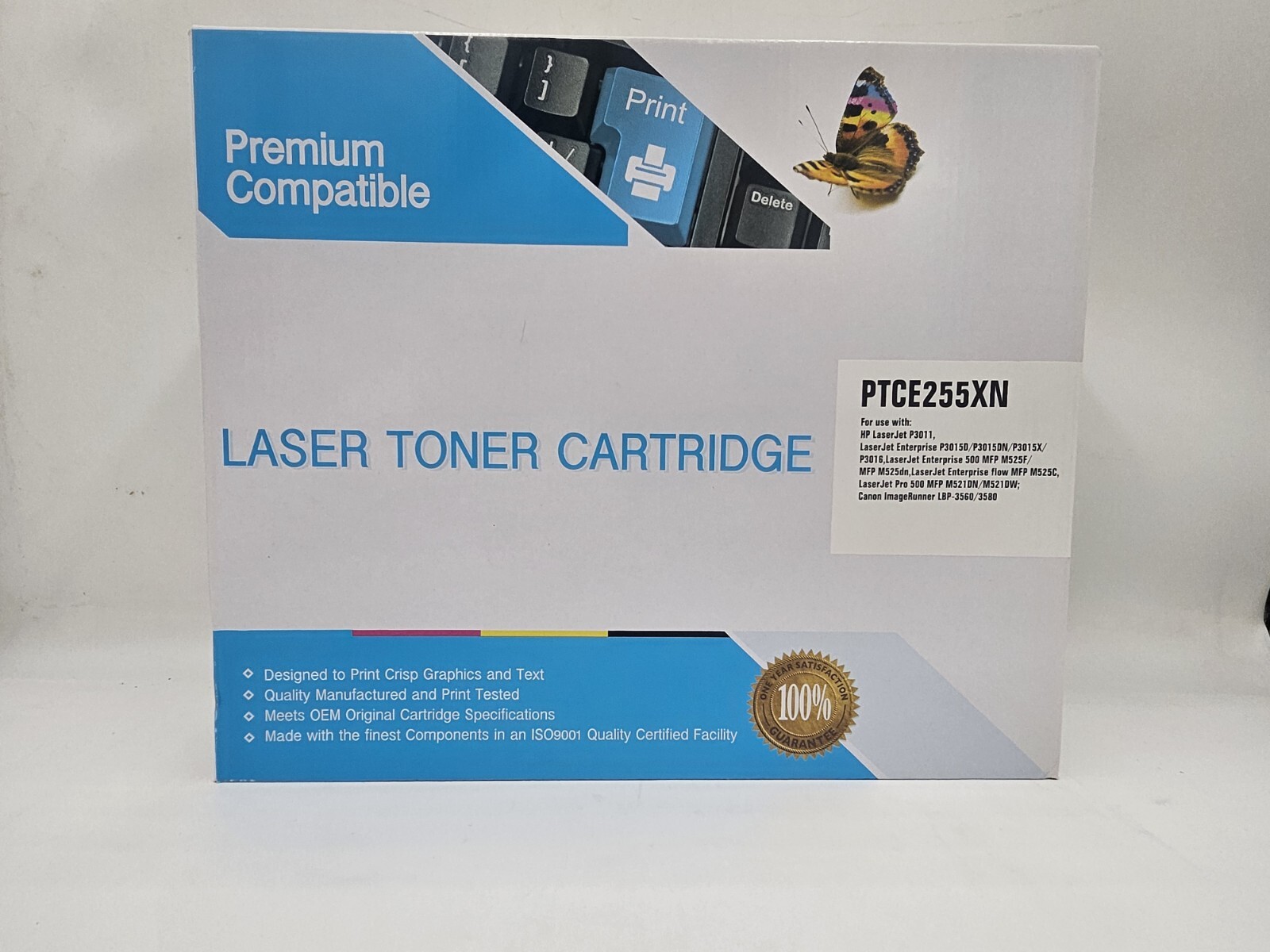 PREMIUM COMPATIBLE PTCE255XN TONER CARTRIDGE HP Laserjet P3011