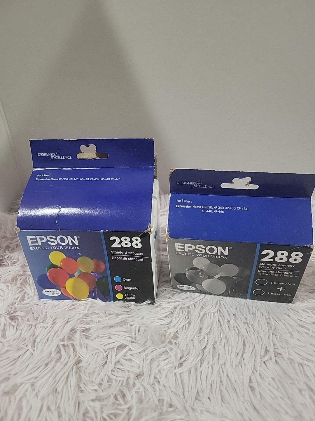 Epson 288 2 Pack Ink Cartridges – Black T288120-D2 & Color T288520 See Pictures