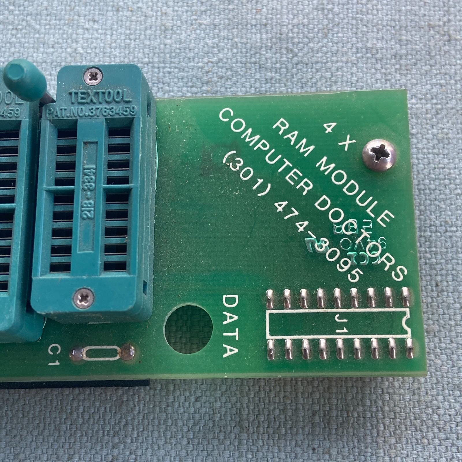Computer Doctors Simm/SIP & 4X RAM Module Lot Textool Test Card Lot Vintage Bit