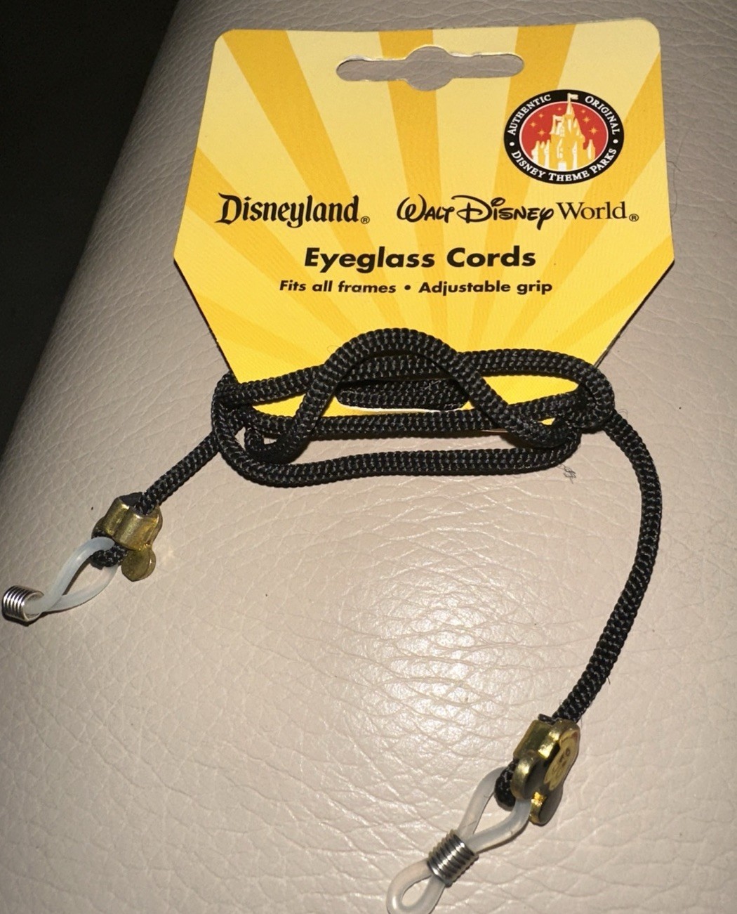 Disney Parks Mickey Mouse Eyeglass Sunglasses Adjustable Grip Carrying Cord