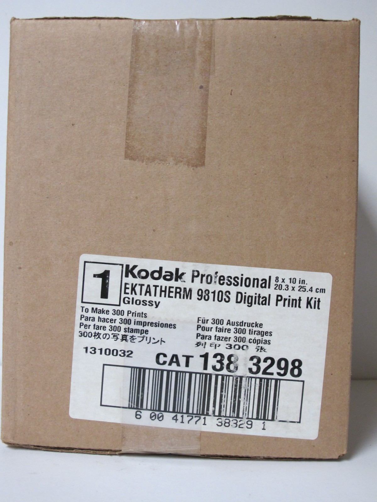 Kodak Professional 9810 ribbon & paper kit for (300) 8×10 prints. Factory Sealed