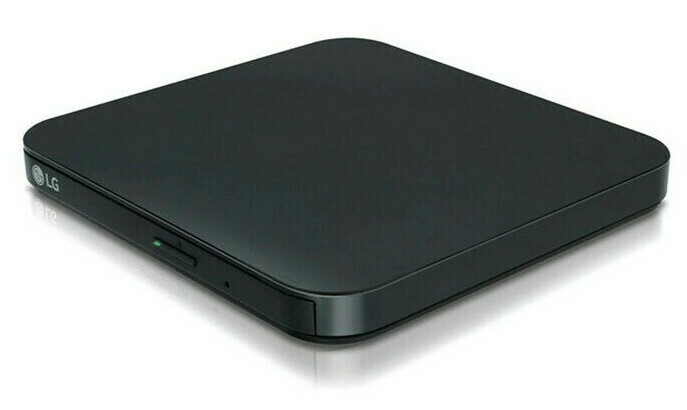 LG – SP80NB80 – Ultra Slim Portable USB External DVD-Writer – PC/Mac – Black