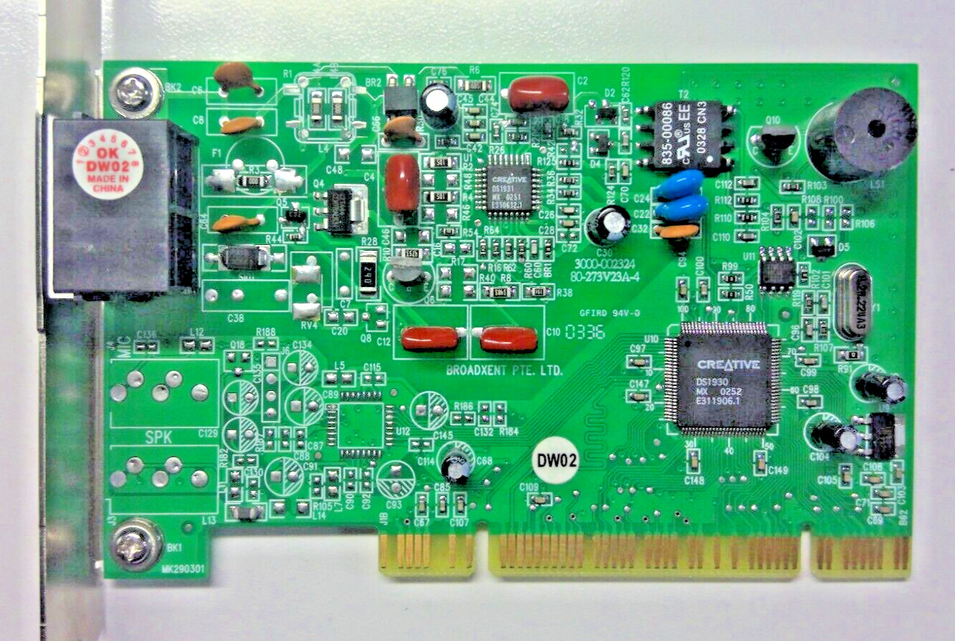 Creative Broadxent Fax Modem Blaster DI5630-5/DI5633 PCI