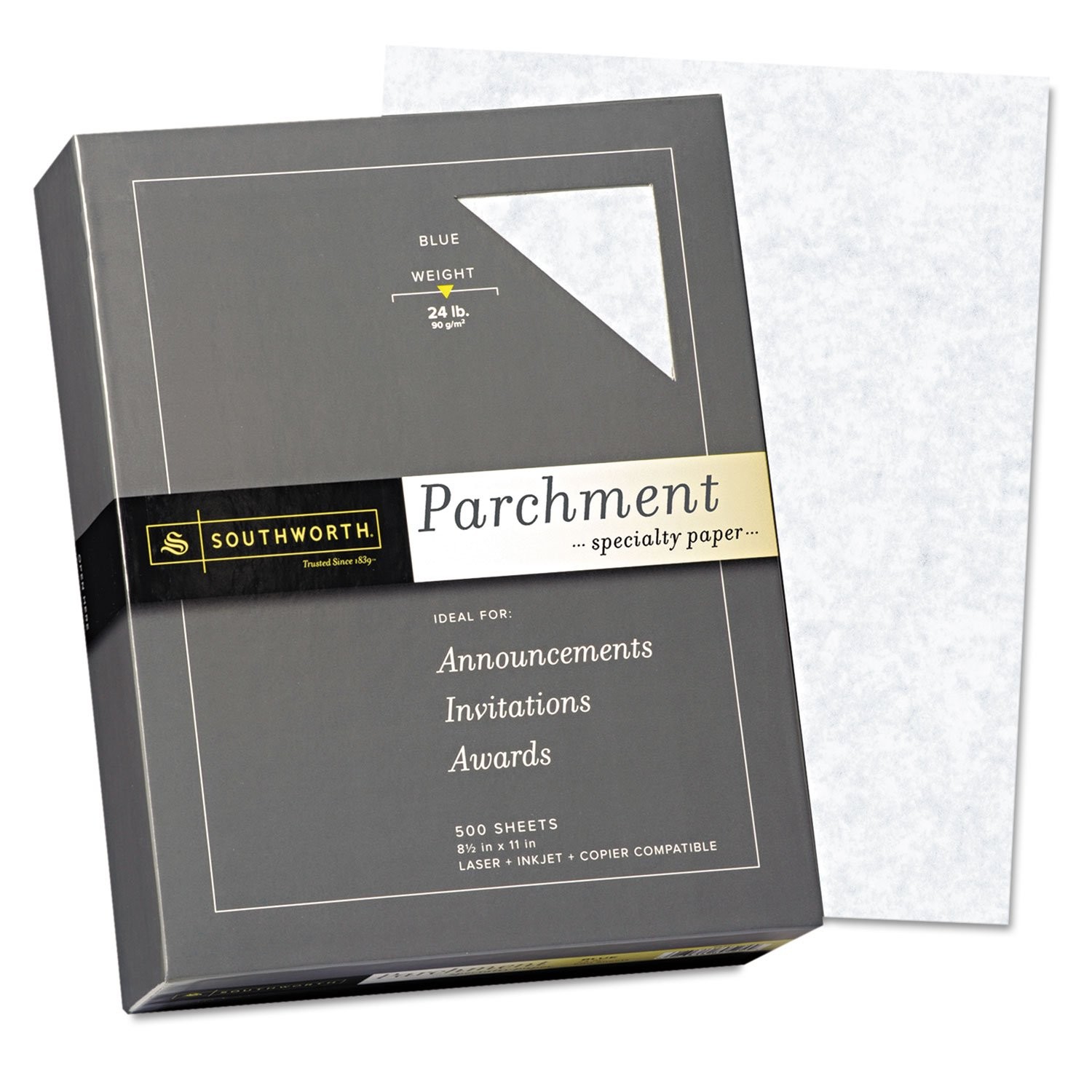 8.5-inch x 11-inch Specialty Paper, 24 lbs., 100 Brightness, 500/Box (964C)