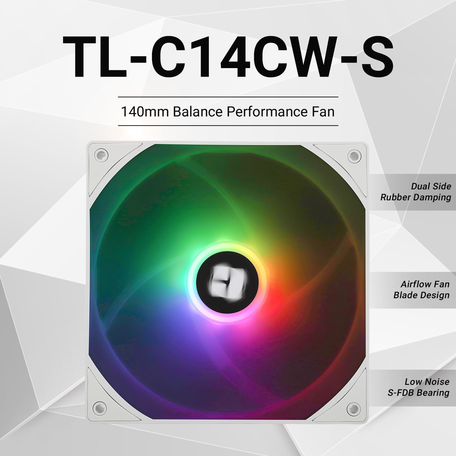 Thermalright TL-C14CW-S CPU Fan,with High Speed 1500RPM,14CM Quiet PWM Fan,Co…