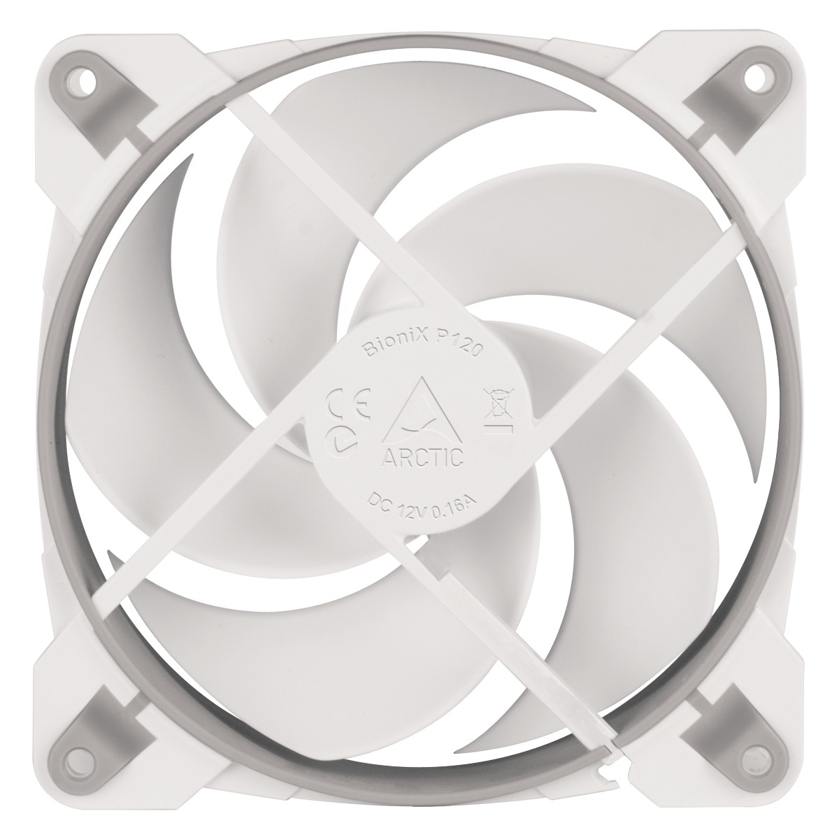 ARCTIC BioniX P120 120 mm Gaming Case Fan PWM PST Computer PC Grey/white B-Stock