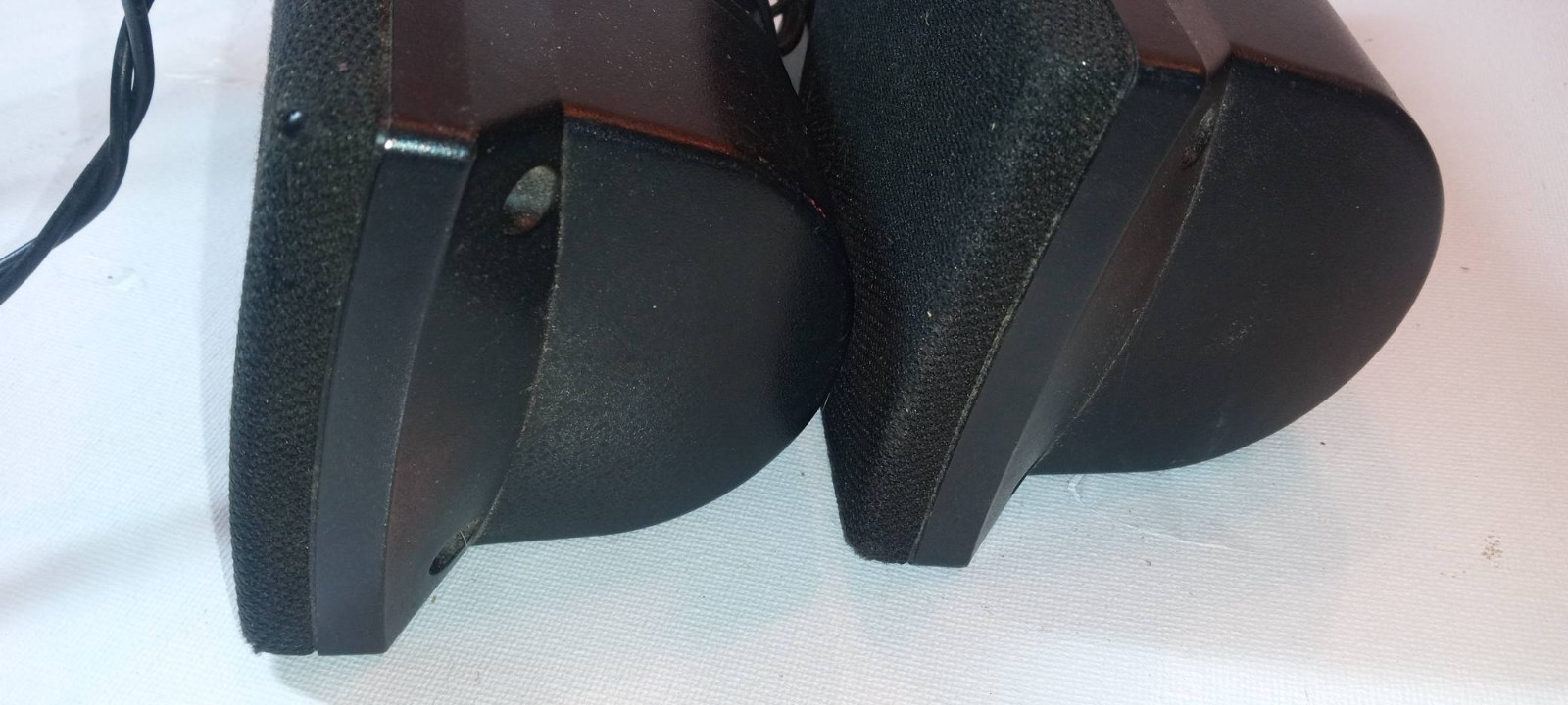 HP UC236 Computer Speakers Black Wired w Adjustable Volume & Tone GREAT