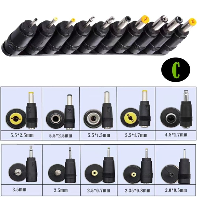 Laptop TypeC DC Adapter Power Supply Charging Converter DC Adapter Cord 34 Plugs