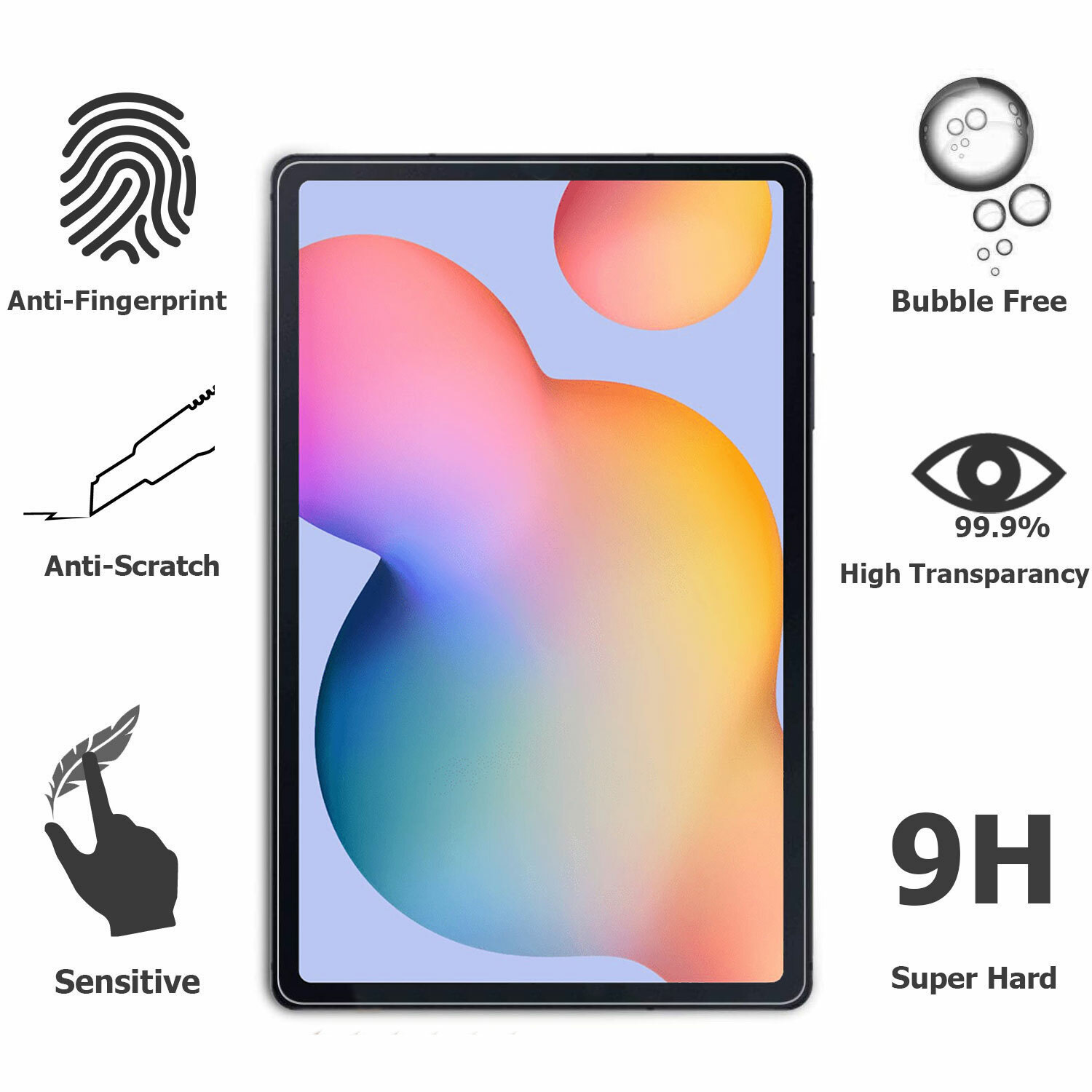 2 Pack Tempered Glass Screen Protector For Samsung Galaxy Tab S7 FE 12.4″ T730