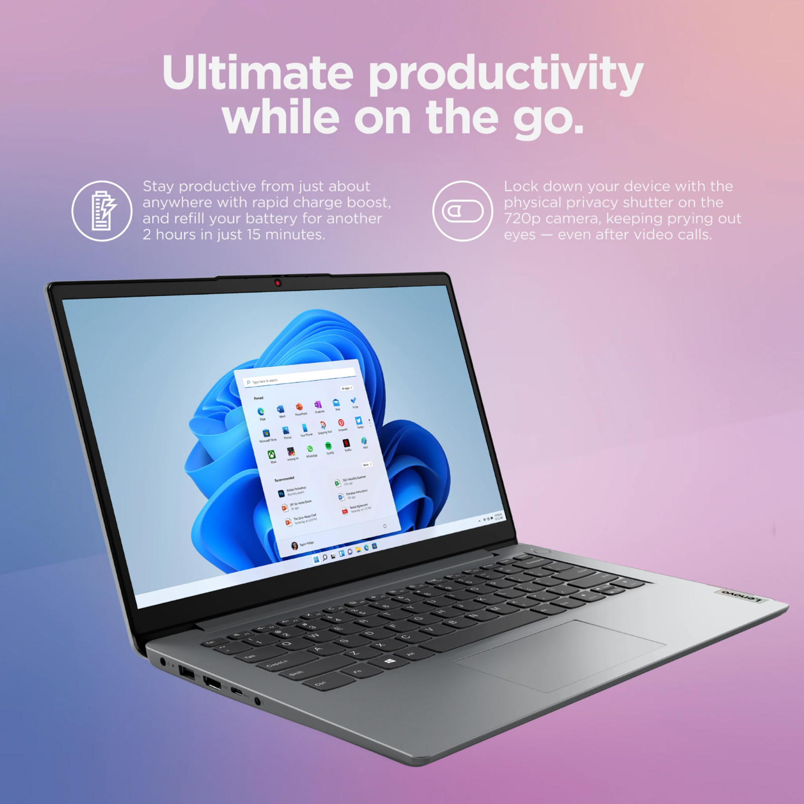 2026 Lenovo IdeaPad Laptop Computer 14″ Slim Intel CPU, 12GB RAM & 640GB Storage