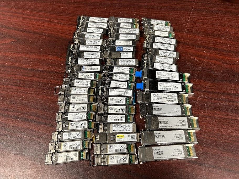 *Lot Of 53* Mixed Model 10GB SFPs Cisco/ADVA/Ciena/Juniper/etc #95
