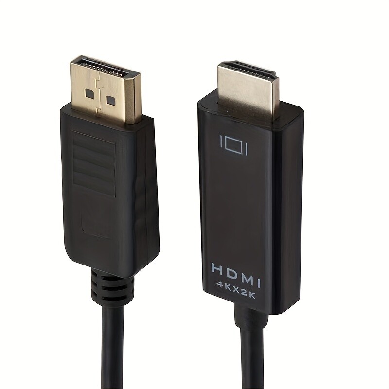 4K DisplayPort DP to HDMI Cable Adapter Converter Audio Video PC HDTV 1080P 60Hz