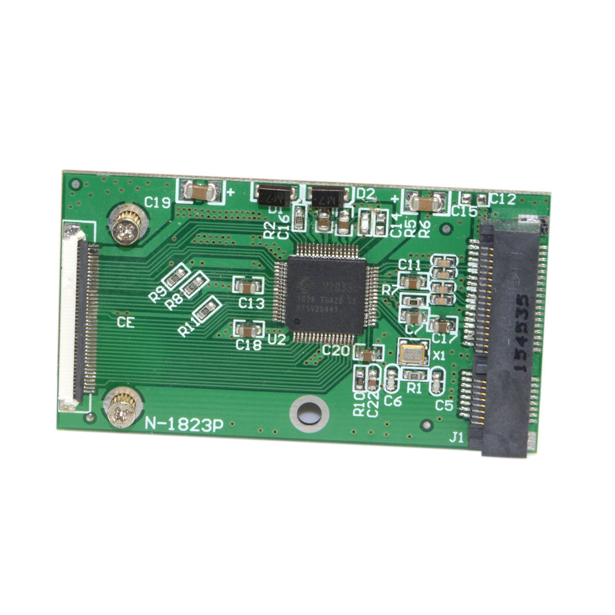 MINI PCI-E Msata SSD to 40pin ZIF adapter card as Toshiba or Hitachi ZIF CE HDD