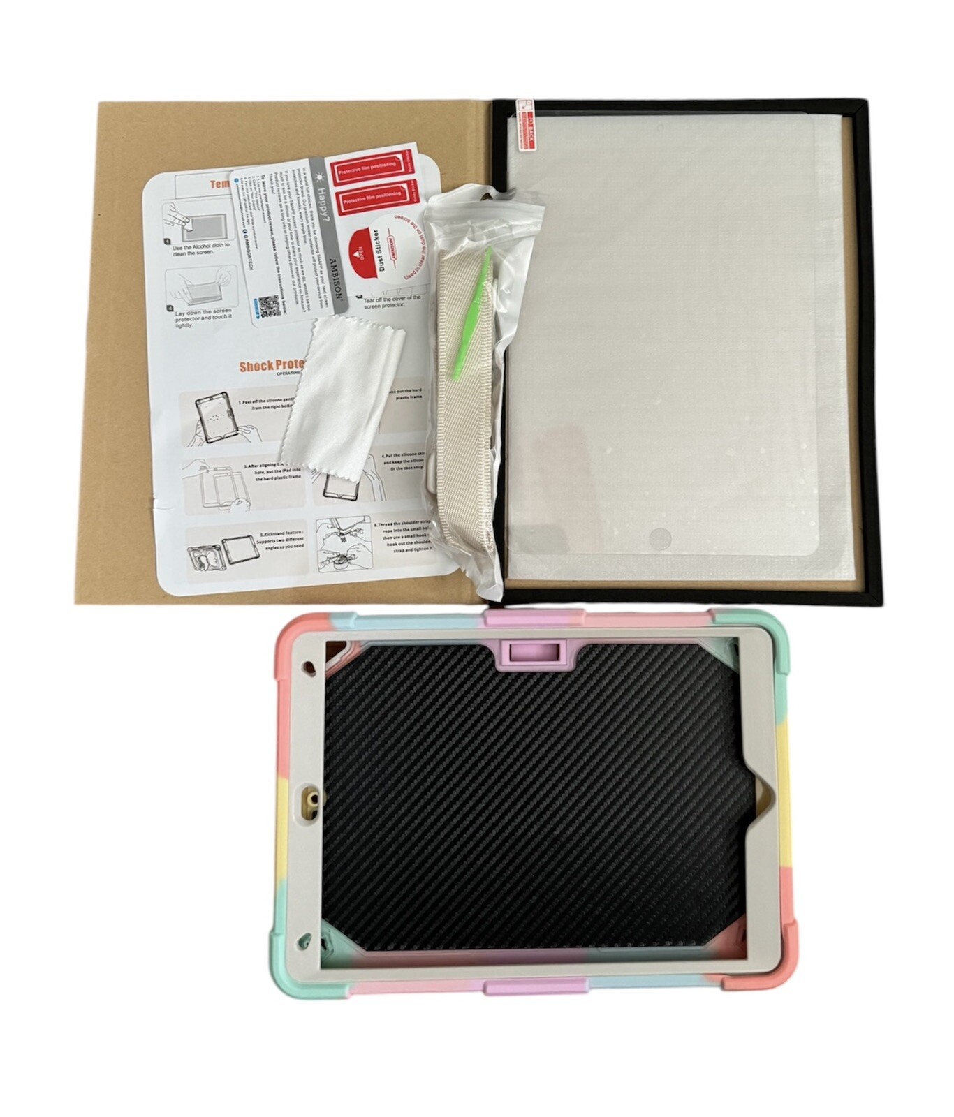 Ambison For iPad 10.2″ Kids Butterfly 0.2 In 2021/20/19 Shockproof Case Cover