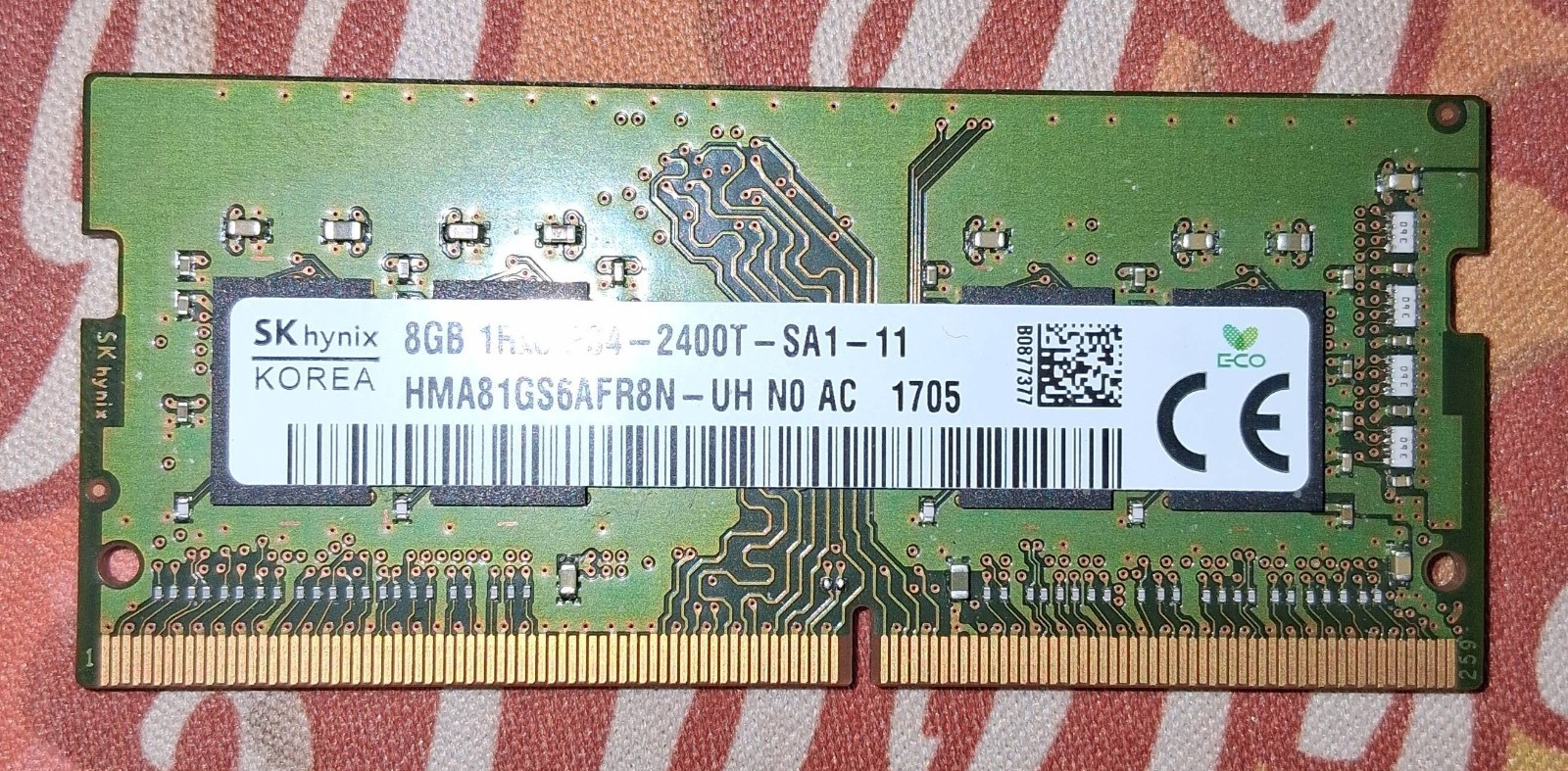 SK hynix – 8gb – 1rx8 pc4-2400t-sa1-11 – Laptop RAM – TESTED AND WORKS
