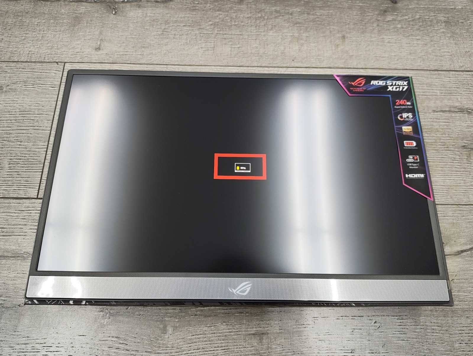 ASUS ROG Strix 17.3″ 1080P Portable Gaming Monitor (XG17AHPE) 240hz W/Battery