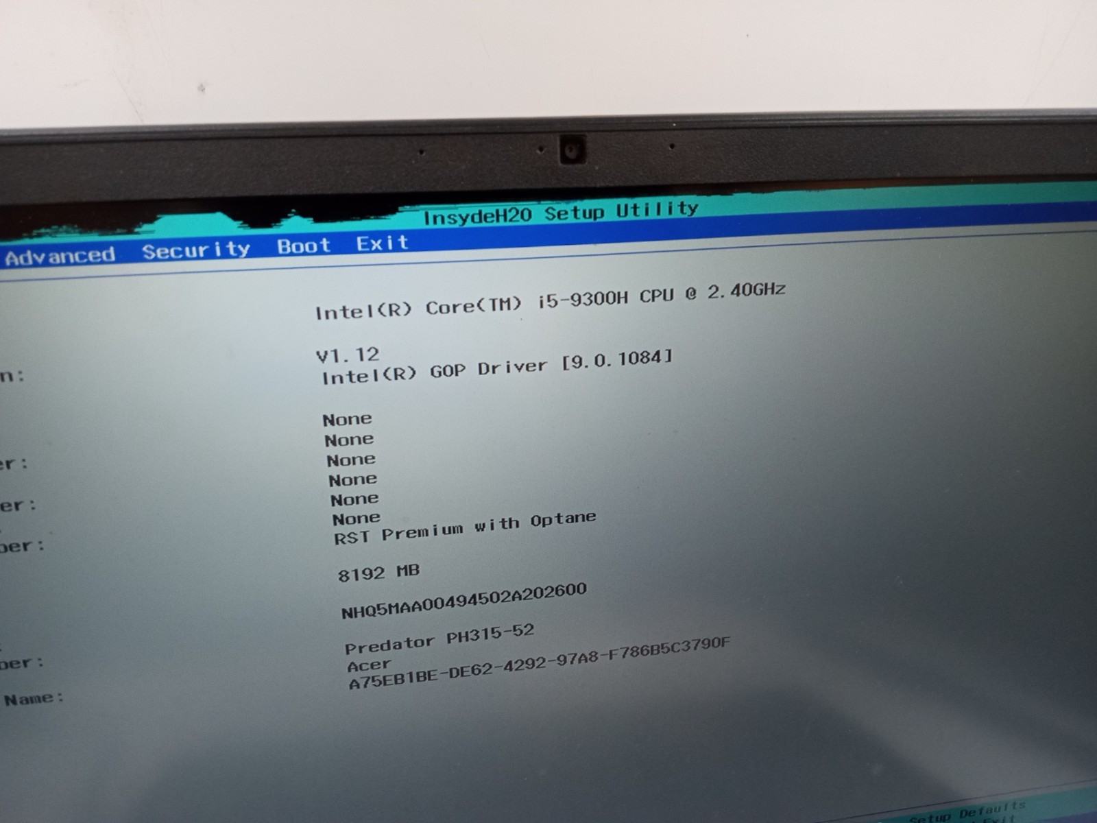 Acer Predator Helios PH315-52 15.6″ i5-9300H Nvidia GTX 1660 Ti -BOOTS -READ!!