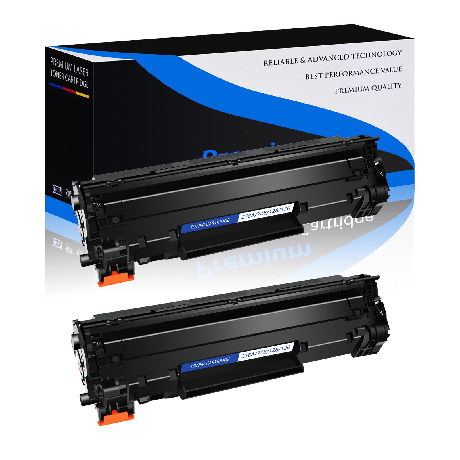 2PK High Yield 78A CE278A Toner Cartridge For HP LaserJet P1606 P1606dn M1536