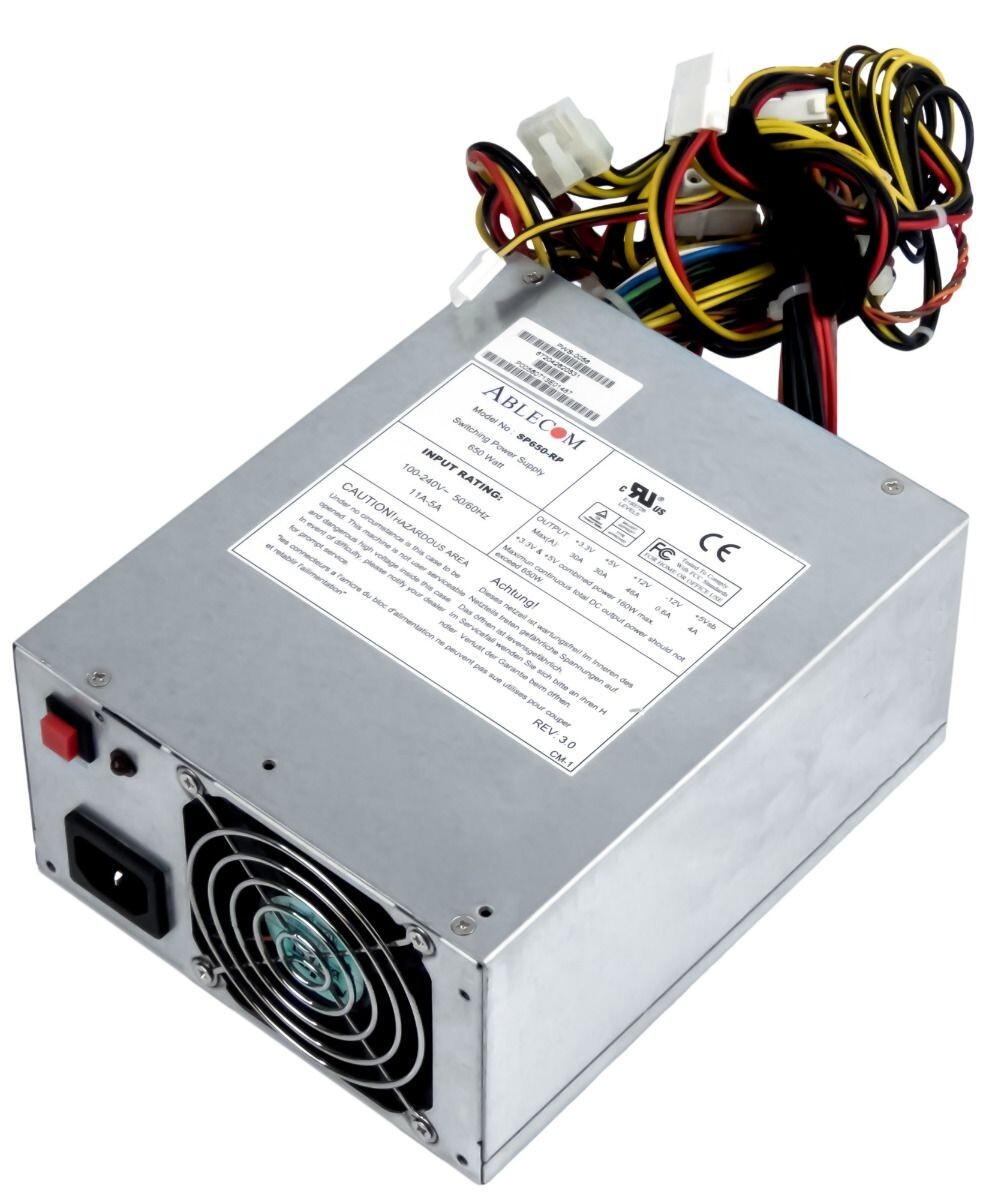 POWER SUPPLIES ABLECOM SP650-RP 650WATT PWS-0056 ATX 24-PIN 4-PIN 12V 8-PIN 12V