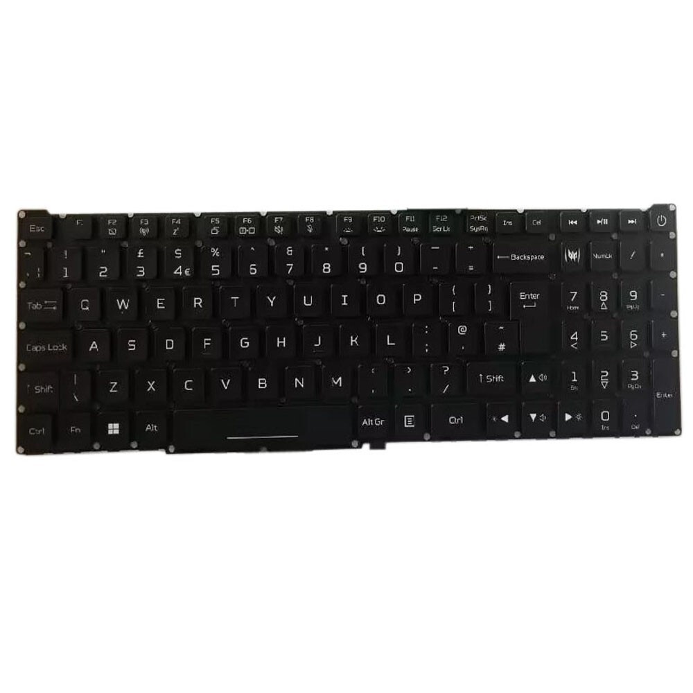 RGB Backlit Keyboard For ACER Predator Helios 18 PH18-71 N23Q2 United Kingdom UK