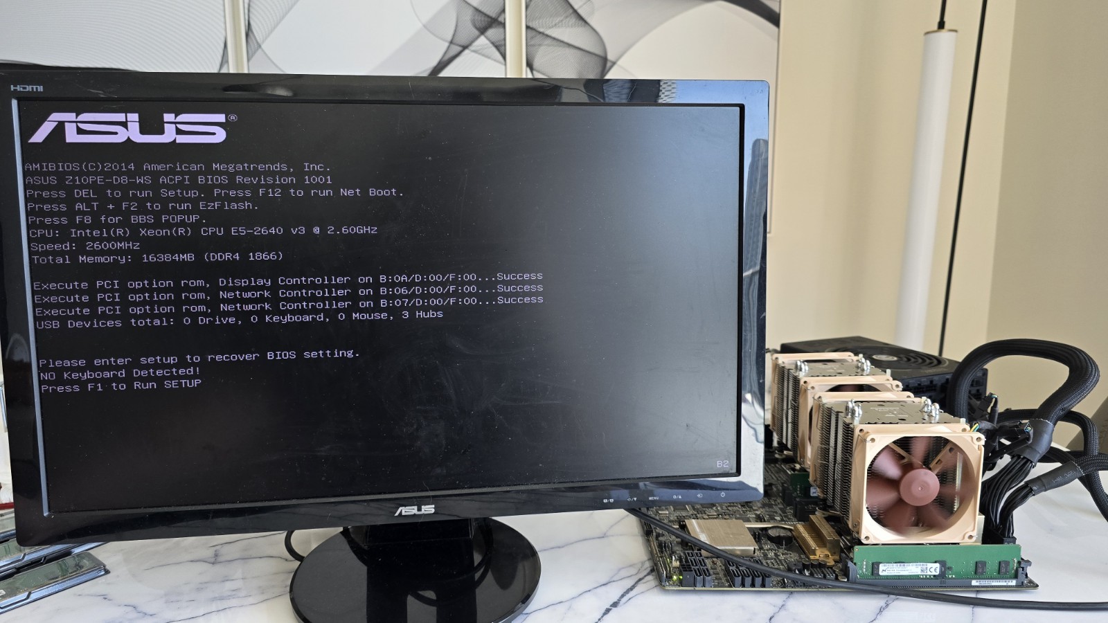 ASUS Z10PE-D8 WS Work Station LGA2011-3 Motherboard + 2 Intel Xeon E5-2640 v3