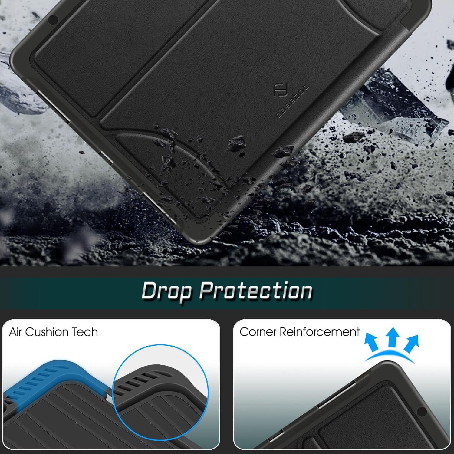 Case for iPad Pro 12.9 inch 6th 2022/ 5th/4th/3rd Gen Shockproof Rugged Cover