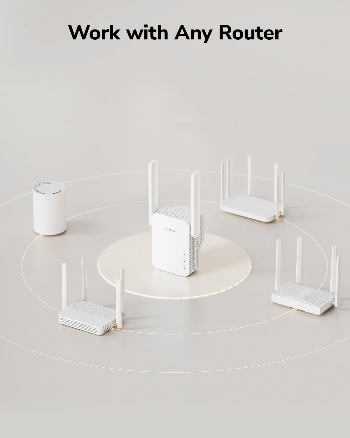 RE300 N300 WiFi Range Extender, 300Mbps 2.4GHz Signal Booster with Ethernet P…