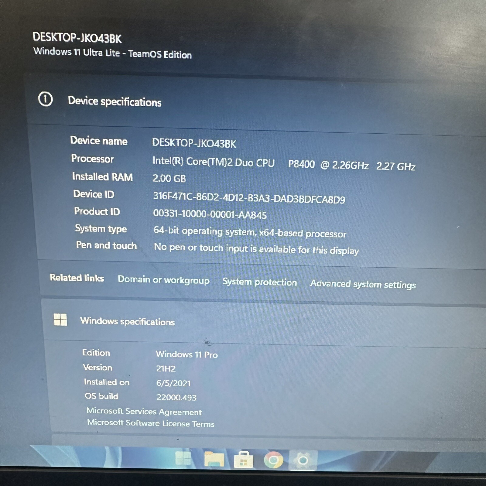 14” Dell Latitude E6400 Laptop Core 2 Duo 2.26GHz 2GB RAM 160GB HDD Windows 11
