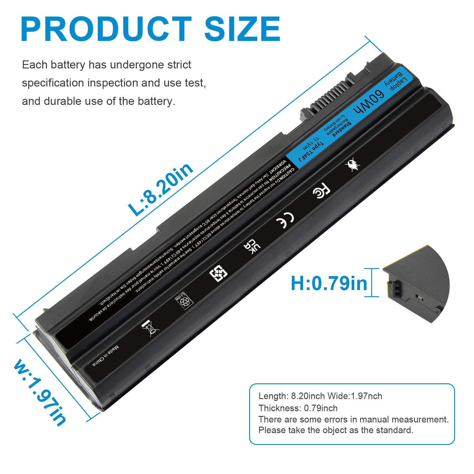 E6420 Battery For Dell Latitude E6440 E5430 E5520 E5530 E6430 E6520 E6540 T54FJ