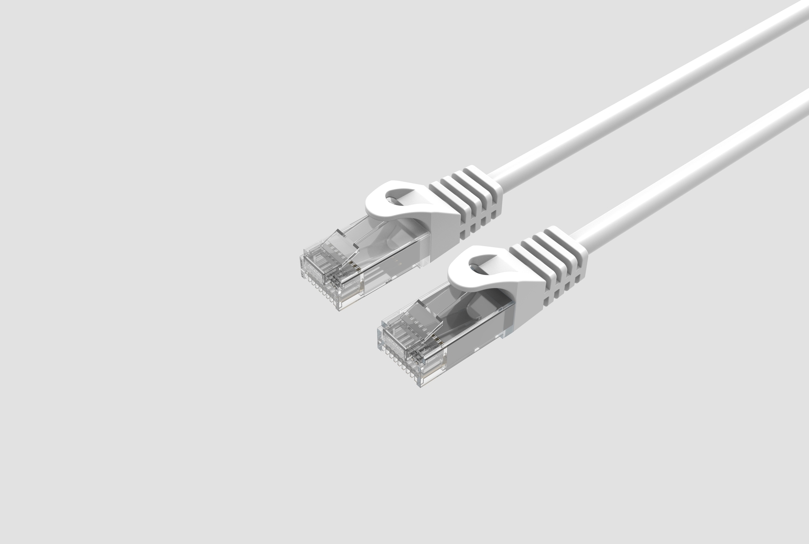 CAT6 Slim Ethernet Patch Cable White 1FT 10 PACK