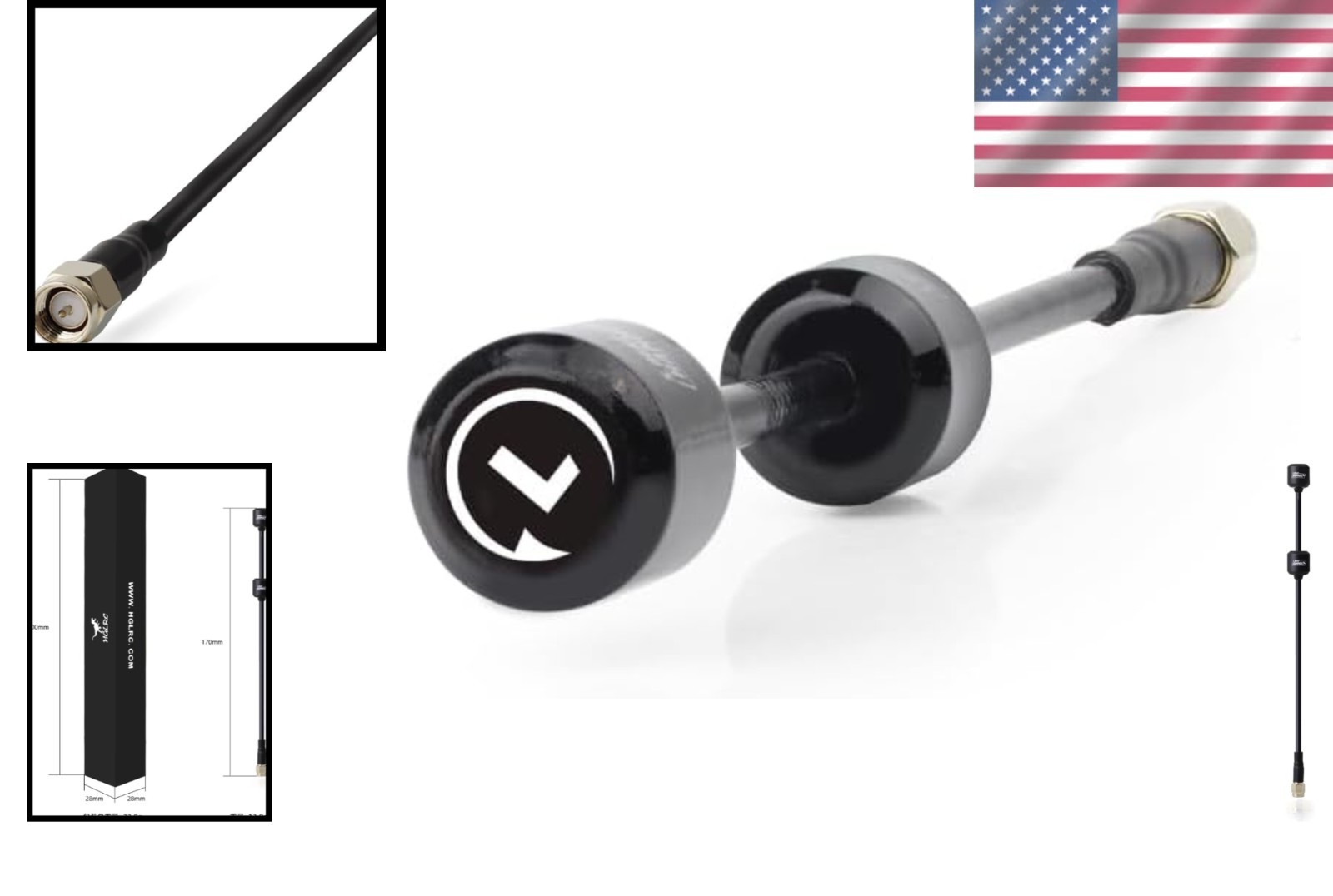 High-Performance 5.8G Dual Antenna with SMA Connector – 30% Better Coverage