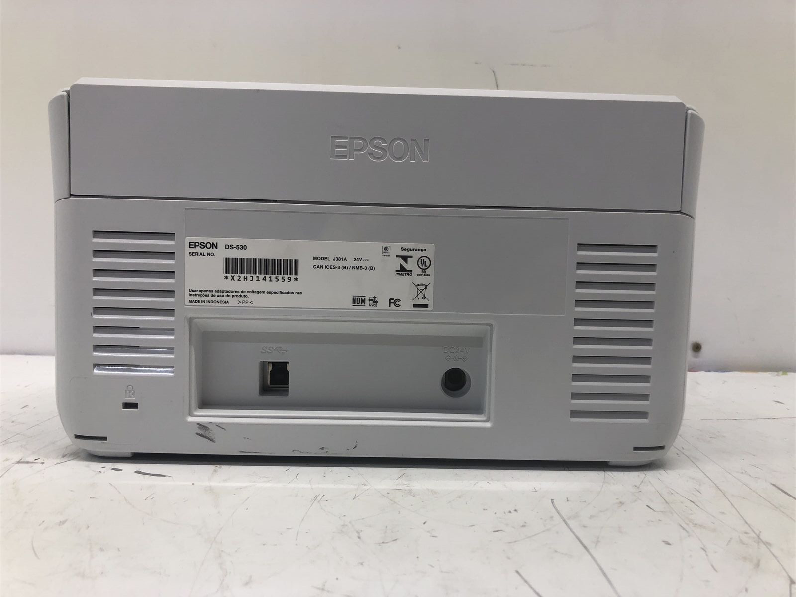 Epson DS-530 Duplex Color Scanner *NO POWER SUPPLY*