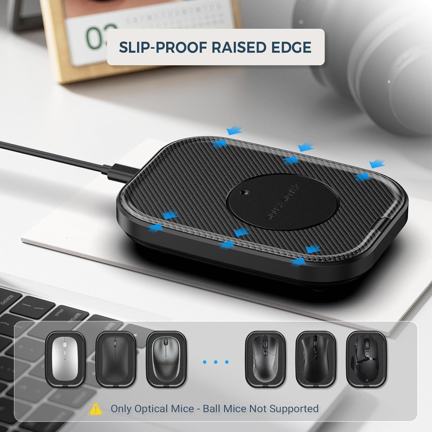 Mouse Jiggler Undetectable – Ultra Slim Mouse Mover with Realistic Movement, No