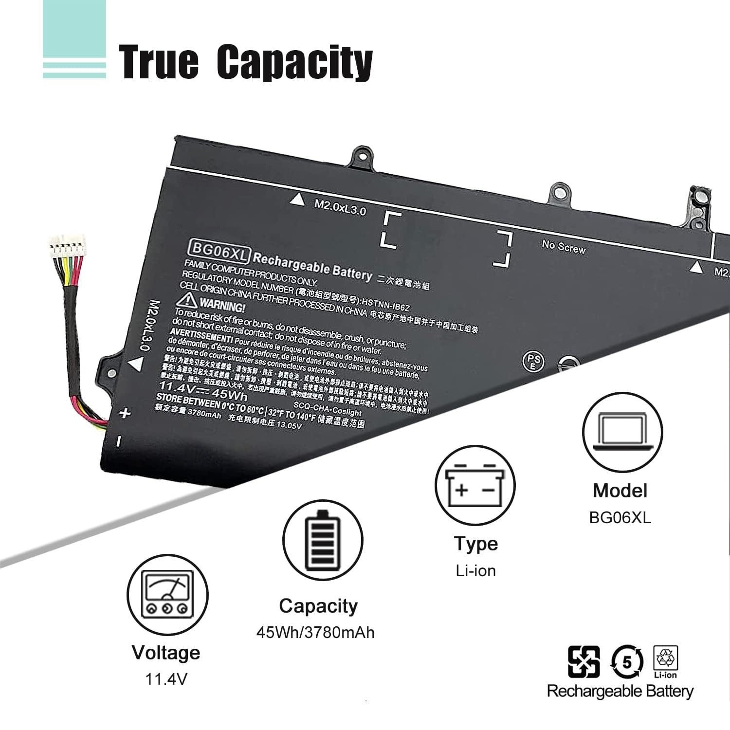 BG06XL Battery for HP EliteBook 1040 G3 Series BG06045XL 804175-1B1 804175-181