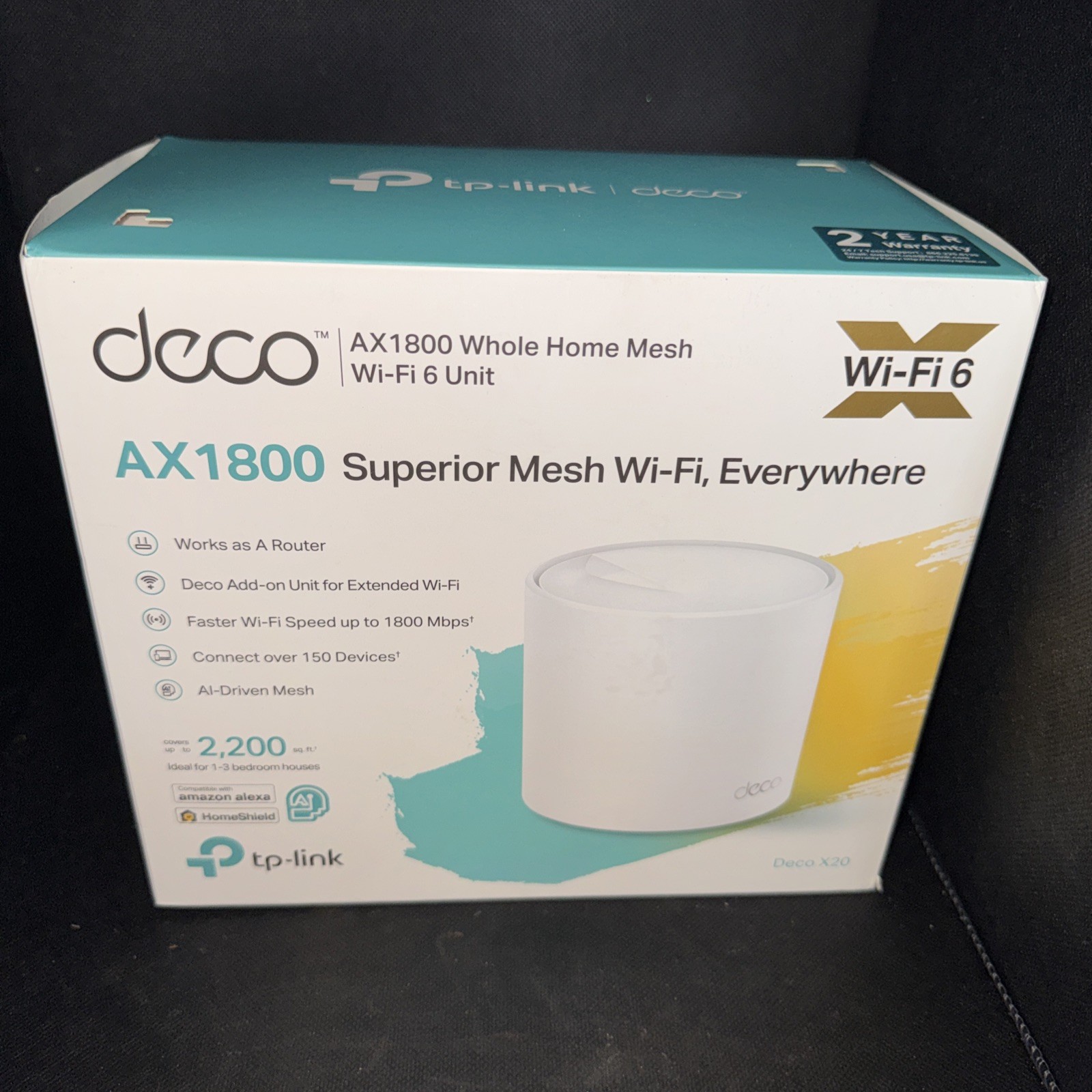 TP-Link Deco WiFi 6 Mesh WiFi System (Deco X20) 1-Pack